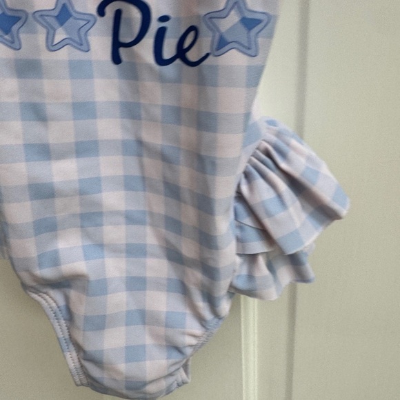 NWOT 2T Girls Red White & Blue Patriotic Little Miss American Pie One Piece - Picture 3 of 6